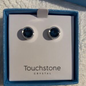 Touchstone Crystal Montana Ice Earrings NIB